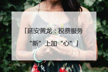 延安黄龙：税费服务“新”上加“心”