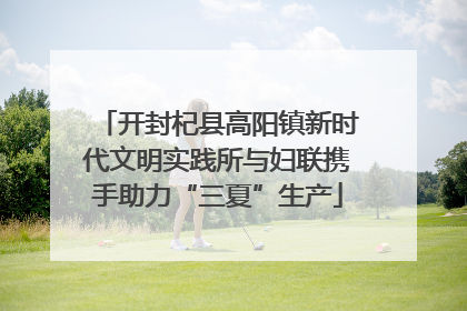开封杞县高阳镇新时代文明实践所与妇联携手助力“三夏”生产