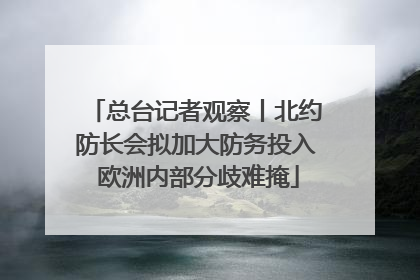 总台记者观察丨北约防长会拟加大防务投入 欧洲内部分歧难掩