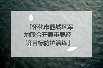 怀化市鹤城区军地联合开展重要经济目标防护演练