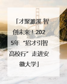 才聚濉溪 智创未来！2025年“招才引智高校行”走进安徽大学