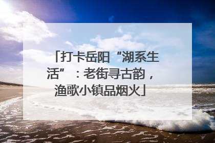 打卡岳阳“湖系生活”：老街寻古韵，渔歌小镇品烟火
