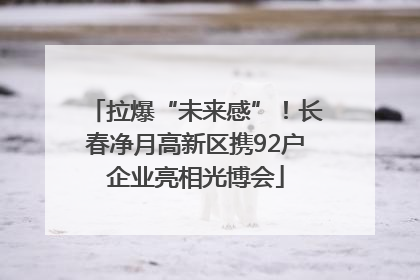 拉爆“未来感”！长春净月高新区携92户企业亮相光博会