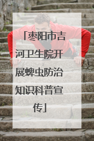 枣阳市吉河卫生院开展蜱虫防治知识科普宣传