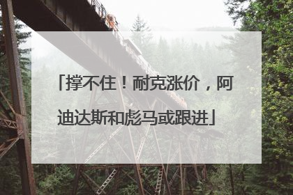 撑不住！耐克涨价，阿迪达斯和彪马或跟进