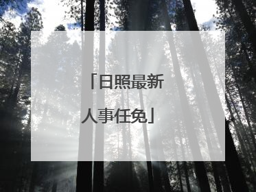 日照最新人事任免
