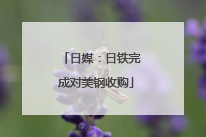 日媒：日铁完成对美钢收购