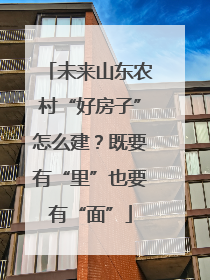 未来山东农村“好房子”怎么建？既要有“里”也要有“面”