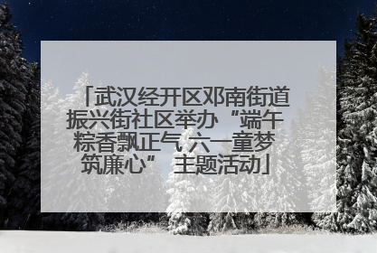 武汉经开区邓南街道振兴街社区举办“端午粽香飘正气 六一童梦筑廉心” 主题活动