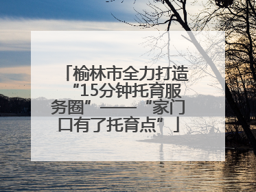 榆林市全力打造“15分钟托育服务圈”——“家门口有了托育点”