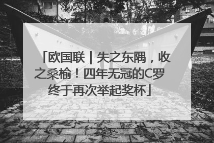 欧国联｜失之东隅，收之桑榆！四年无冠的C罗终于再次举起奖杯