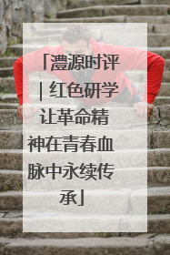 澧源时评｜红色研学 让革命精神在青春血脉中永续传承
