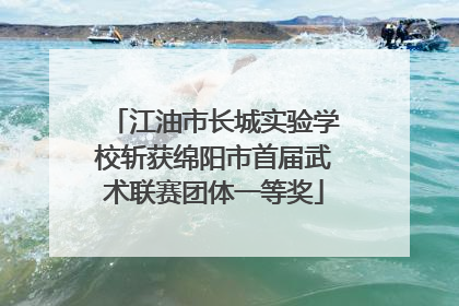 江油市长城实验学校斩获绵阳市首届武术联赛团体一等奖