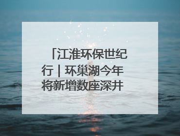 江淮环保世纪行｜环巢湖今年将新增数座深井控藻平台