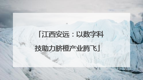 江西安远：以数字科技助力脐橙产业腾飞