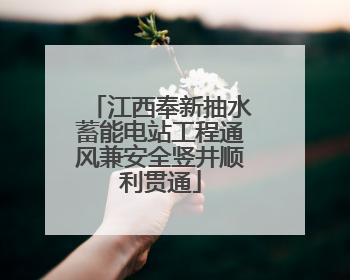 江西奉新抽水蓄能电站工程通风兼安全竖井顺利贯通