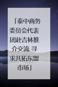 泰中商务委员会代表团赴吉林推介交流 寻求共拓东盟市场