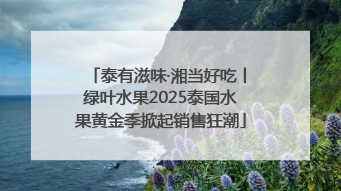 泰有滋味·湘当好吃丨绿叶水果2025泰国水果黄金季掀起销售狂潮
