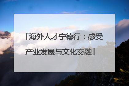 海外人才宁德行：感受产业发展与文化交融