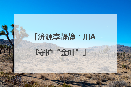 济源李静静：用AI守护“金叶”