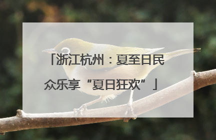 浙江杭州：夏至日民众乐享“夏日狂欢”