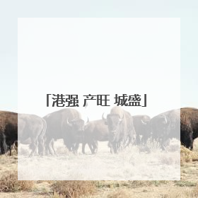 港强 产旺 城盛