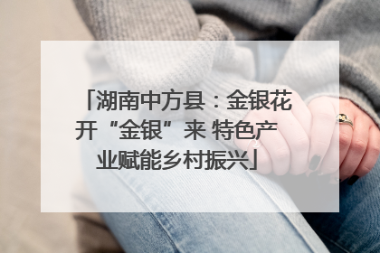 湖南中方县：金银花开“金银”来 特色产业赋能乡村振兴