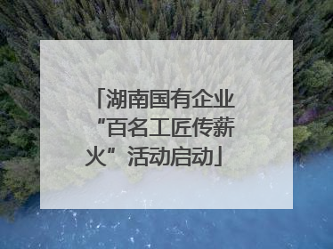 湖南国有企业“百名工匠传薪火”活动启动