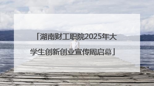 湖南财工职院2025年大学生创新创业宣传周启幕