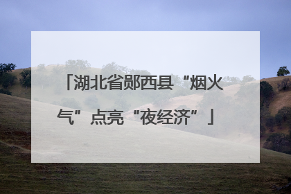 湖北省郧西县“烟火气”点亮“夜经济”
