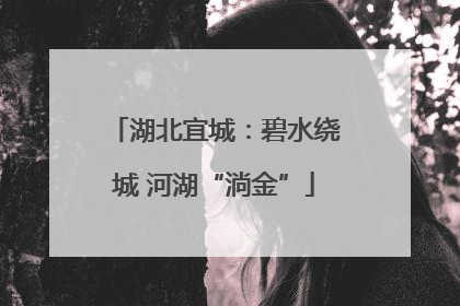 湖北宜城：碧水绕城 河湖“淌金”