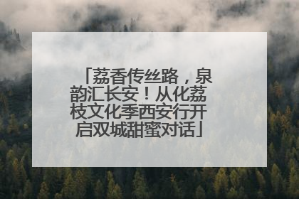 荔香传丝路，泉韵汇长安！从化荔枝文化季西安行开启双城甜蜜对话