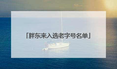 胖东来入选老字号名单