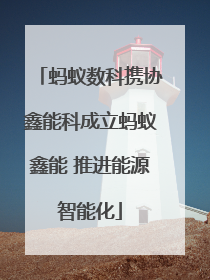 蚂蚁数科携协鑫能科成立蚂蚁鑫能 推进能源智能化