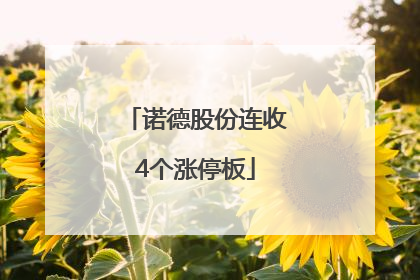 诺德股份连收4个涨停板
