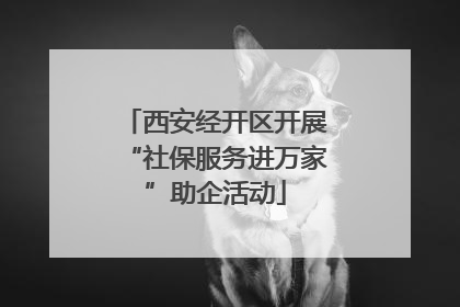西安经开区开展“社保服务进万家”助企活动