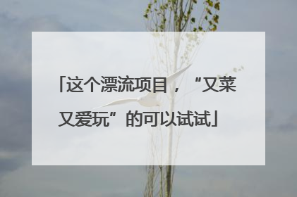 这个漂流项目，“又菜又爱玩”的可以试试