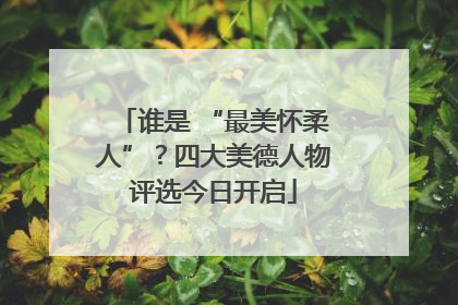 谁是 “最美怀柔人”？四大美德人物评选今日开启