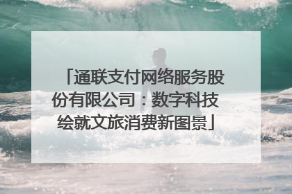 通联支付网络服务股份有限公司：数字科技绘就文旅消费新图景