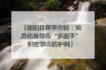 邵阳县黄亭市镇：党员化身禁毒“多面手” 织密禁毒防护网