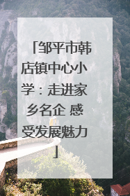 邹平市韩店镇中心小学：走进家乡名企 感受发展魅力