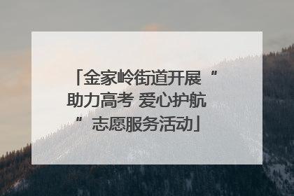 金家岭街道开展“助力高考 爱心护航”志愿服务活动