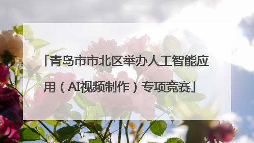 青岛市市北区举办人工智能应用（AI视频制作）专项竞赛