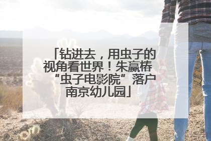钻进去，用虫子的视角看世界！朱赢椿“虫子电影院”落户南京幼儿园