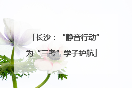 长沙：“静音行动”为“三考”学子护航