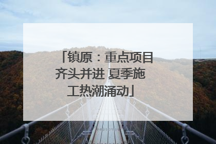 镇原：重点项目齐头并进 夏季施工热潮涌动