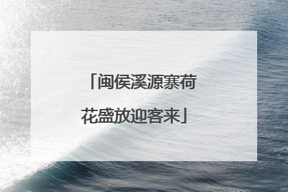 闽侯溪源寨荷花盛放迎客来