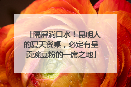 隔屏淌口水！昆明人的夏天餐桌，必定有呈贡豌豆粉的一席之地