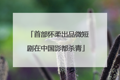 首部怀柔出品微短剧在中国影都杀青