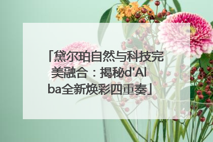 黛尔珀自然与科技完美融合：揭秘d'Alba全新焕彩四重奏